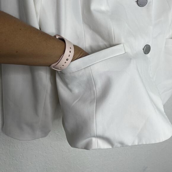 Calvin Klein Ivory Blazer Size 18W, classic, elegant, sophisticated, business - Picture 3 of 10